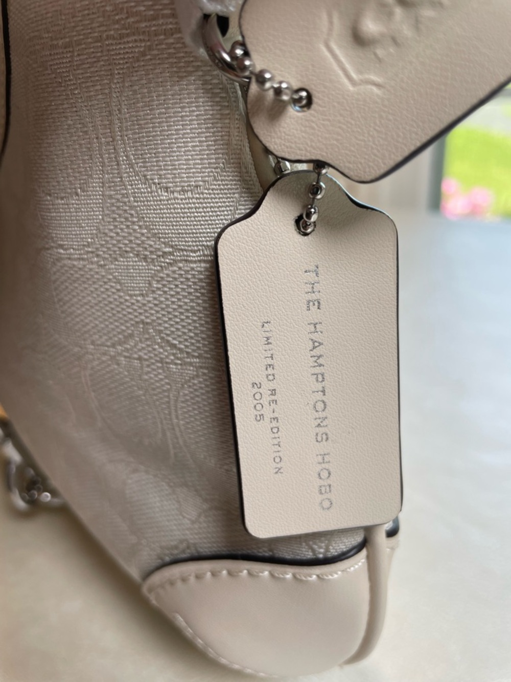 Coach Hamptons Hobo Limited Re-Edition in Cloud Chalk Signature Jacquard NWOT ⛅️ - Picture 7 of 17